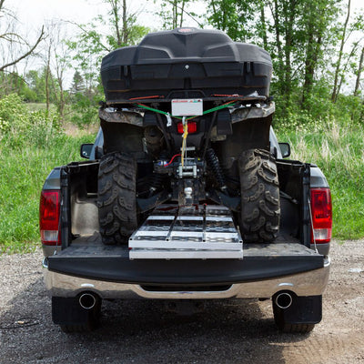 Black Widow 61.25" x 44" Aluminum Folding ATV Ramp Truck Loading Ramp (Open Box)