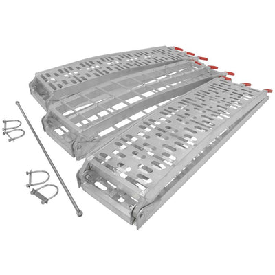 Titan Ramps 7.5 Ft Solid Plate Motorcycle Loading Ramp, 1,000Lb Cap, (Open Box)