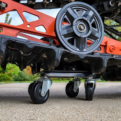 Black Ice 3-Piece Snowmobile Dolly Set for Ski & Track Storage, 1500 Lb Capacity