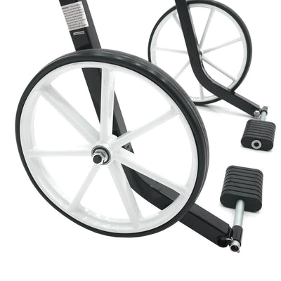 Black Ice Snowmobile Dolly Lift Steel Shop Sled Jack with 20 Inch Tires, Black