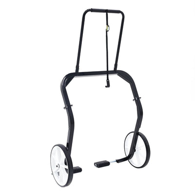 Black Ice Snowmobile Dolly Lift Steel Shop Sled Jack with 20 Inch Tires, Black