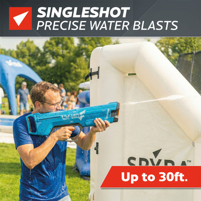 SPYRA SpyraDash Water Blaster, 700ml Long Range Toy Gun for Outdoor Games, Blue