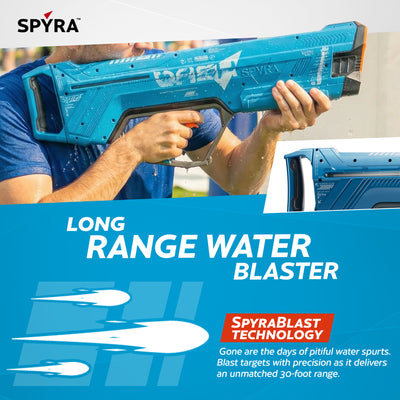 SpyraDash Water Blaster, 700ml Long Range Toy Gun for Outdoor Games, (Open Box) - VMInnovations