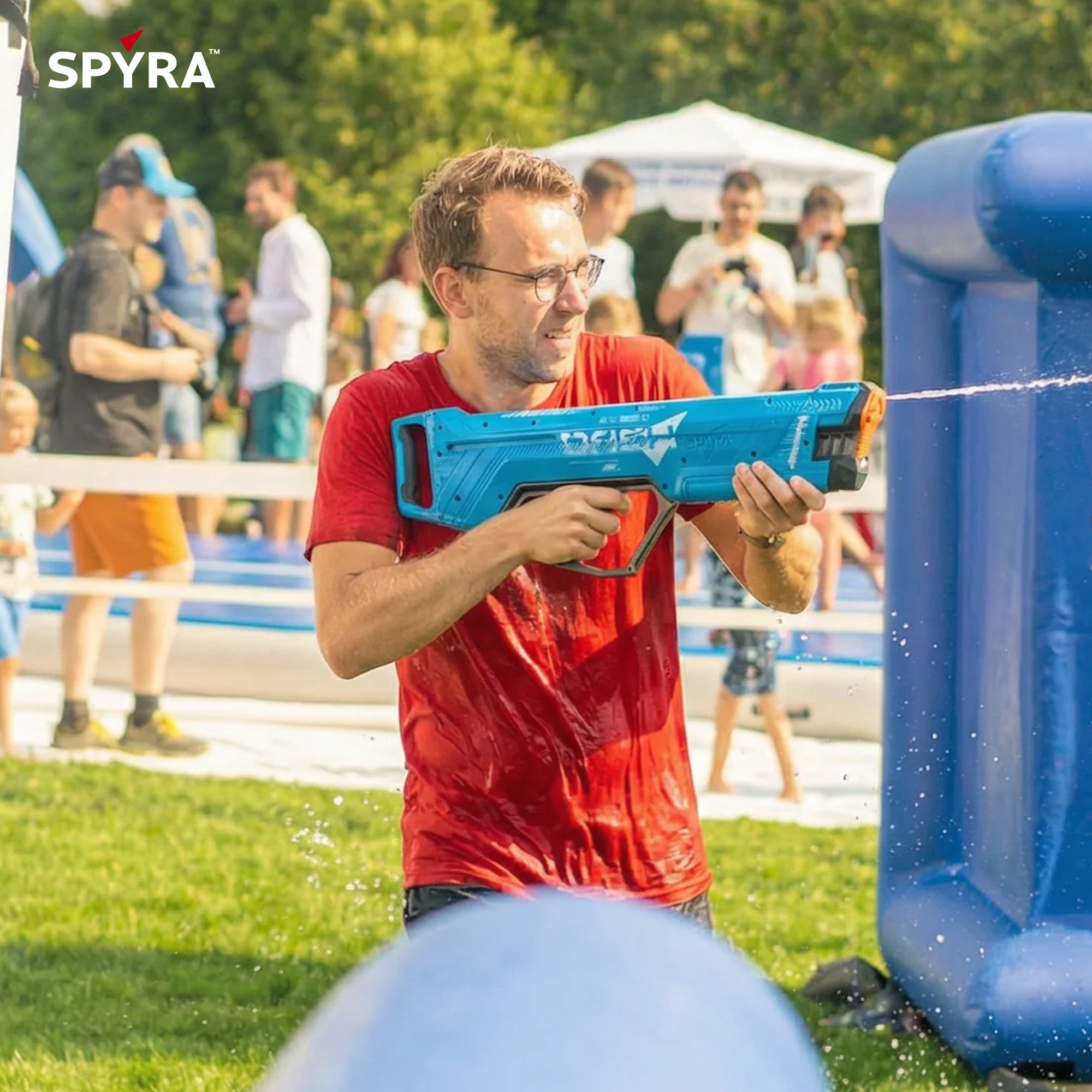 SpyraDash Water Blaster, 700ml Long Range Toy Gun for Outdoor Games, (Open Box) - VMInnovations