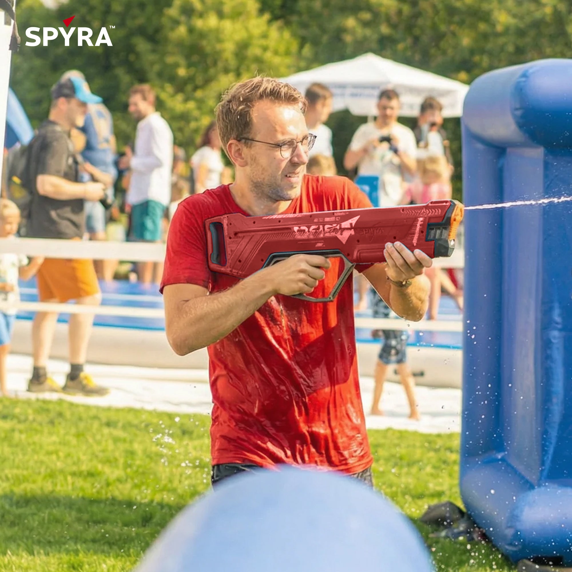 SPYRA SpyraDash Water Blaster, Long Range Toy Gun for Outdoor Games, (Open Box)