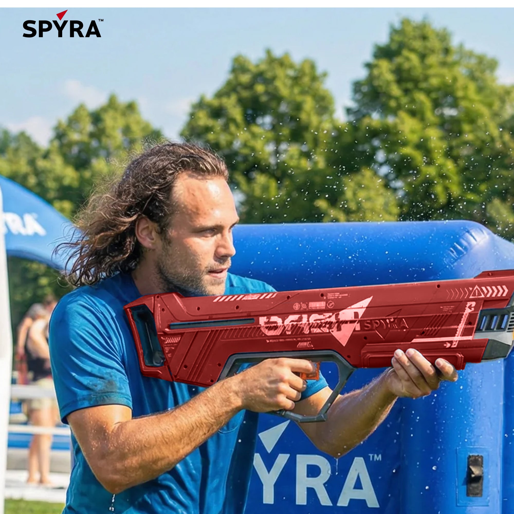 SPYRA SpyraDash Water Blaster, Long Range Toy Gun for Outdoor Games, (Open Box)