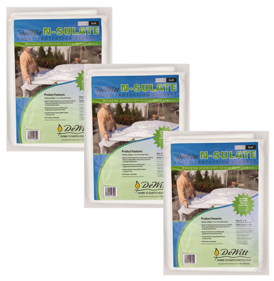 DeWitt 3 Pack 10 feet x 12 feet N-Sulate Frost Protection Reusable Plant Cover - VMInnovations