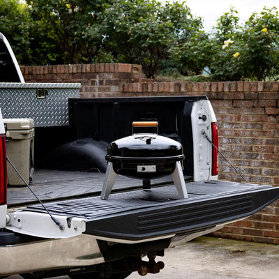 Americana Wherever Grill Dual-Fuel Portable Electric & Charcoal BBQ Grill, Black