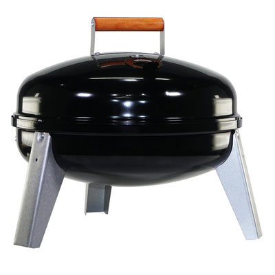Americana Wherever Grill Dual-Fuel Portable Electric & Charcoal BBQ Grill, Black