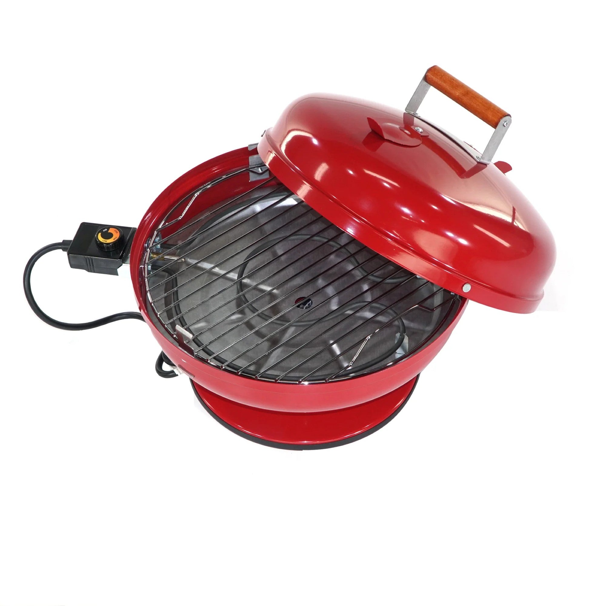 Americana Grills Lock N' Go Electric Grill for Outdoor Cooking, Red (Open Box)