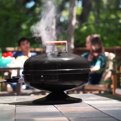Americana Grills Lock N' Go Electric Grill, Portable for Outdoor Cooking, Black - VMInnovations
