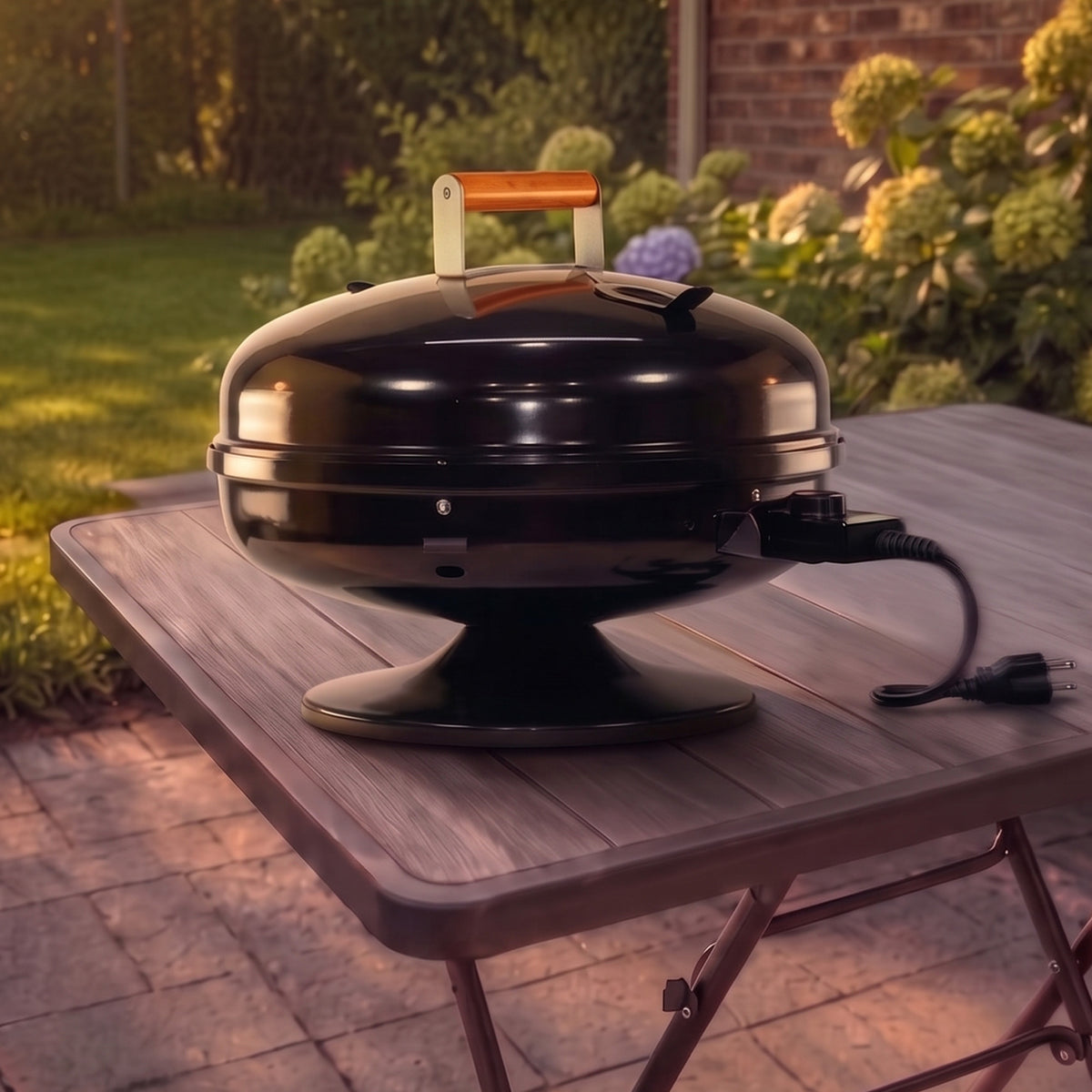 Americana Grills Lock N' Go Electric Grill, Portable for Outdoor Cooking, Black - VMInnovations