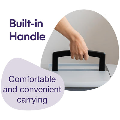 Litter Genie Covered Corner Cat Litter Box w/ Front Door Flap, Scoop w/ Handles - VMInnovations