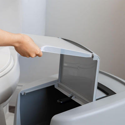 Litter Genie Covered Cat Litter Box with Front Door Flap Scoop with Handles - VMInnovations