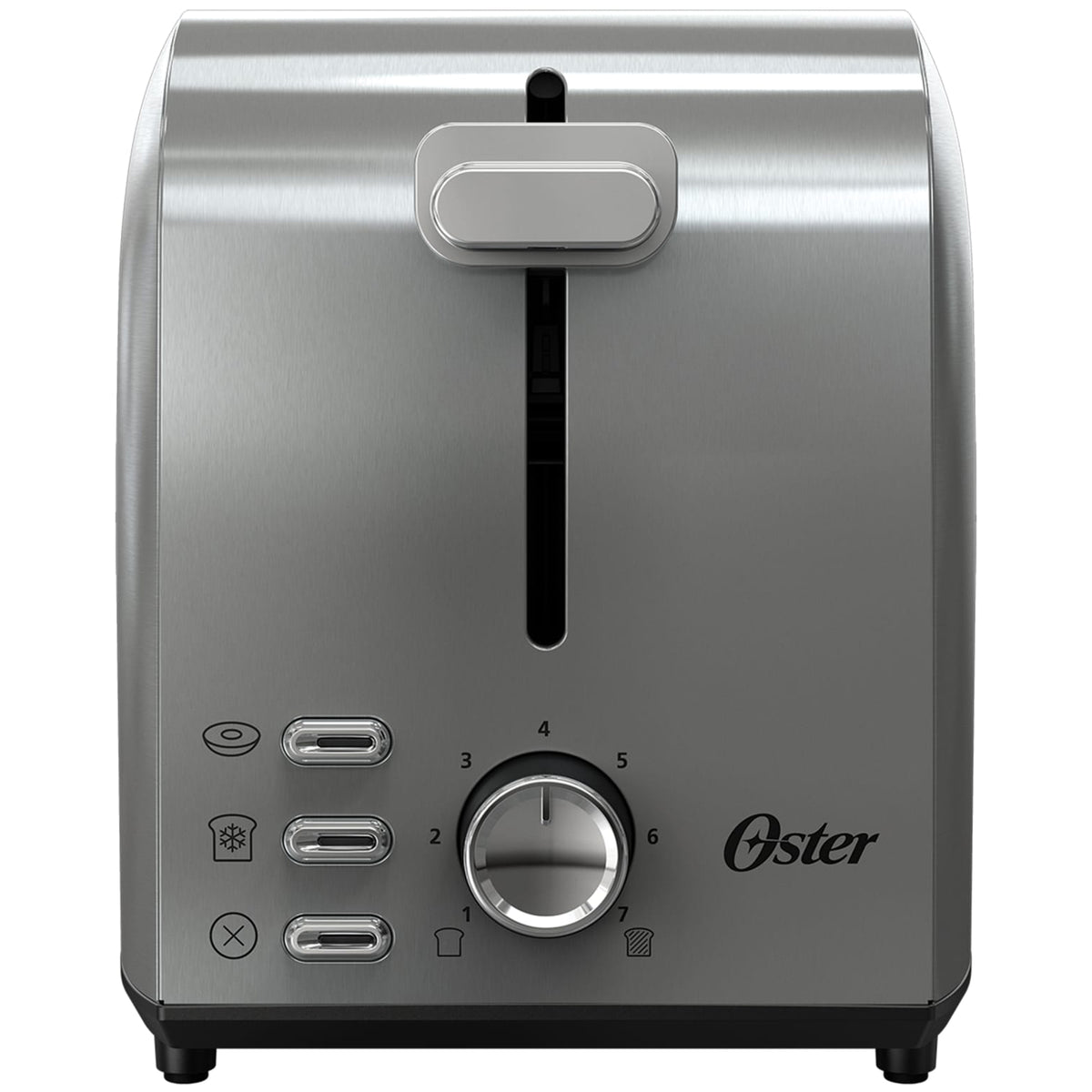 Oster 2-Slice Toaster with Extra Wide Slots, 7 Shade Settings, Stainless Steel (Open Box)