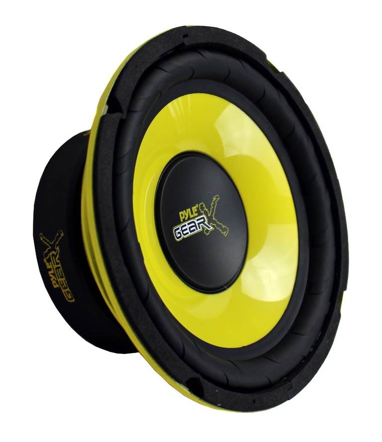 Pyle PLG64 6.5" 300W Car Mid Bass Woofer Midrange Sub Power Speaker, Yellow