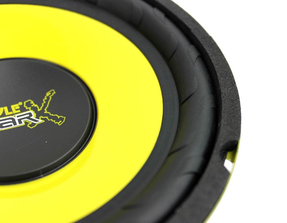 Pyle PLG64 6.5" 300W Car Mid Bass Woofer Midrange Sub Power Speaker, Yellow