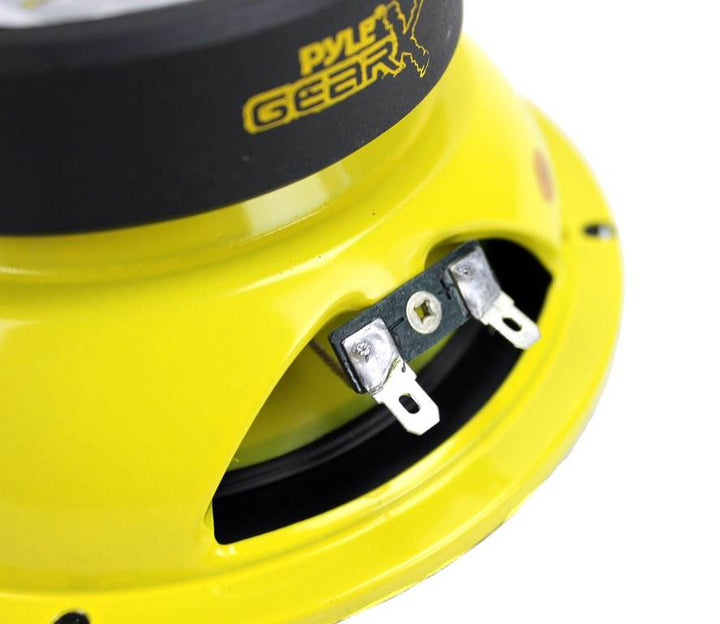 Pyle PLG64 6.5" 300W Car Mid Bass Woofer Midrange Sub Power Speaker, Yellow - VMInnovations
