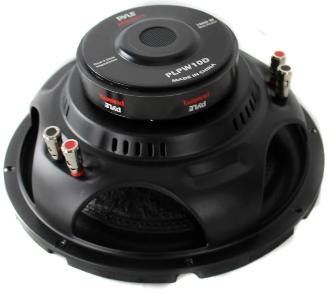 Pyle Power 10 Inch 1000 Watt 4 Ohm Car Audio Dual Voice Coil Subwoofer(Open Box) - VMInnovations
