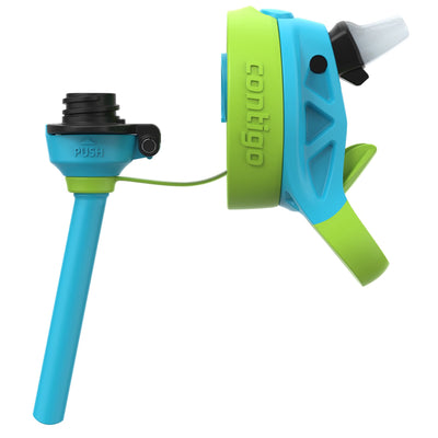 Contigo 2 Pack Kids Aubrey 14 oz Water Bottle w/AutoSpout Straw, Blue Raspberry - VMInnovations
