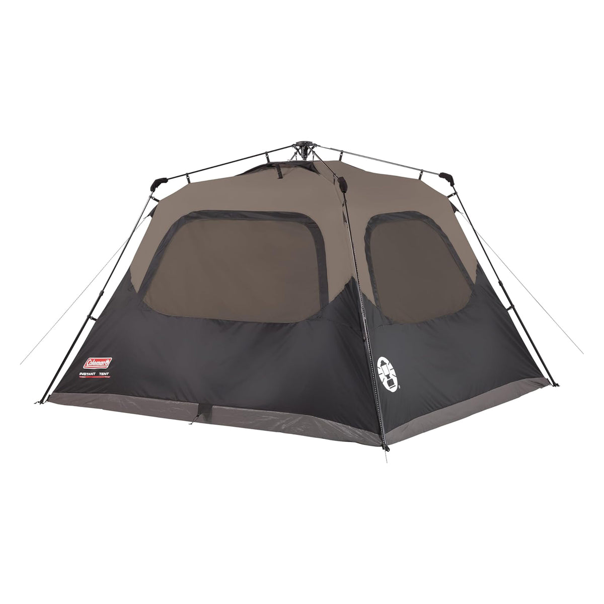 Coleman Instant Camping Tent, Lg Durable Shelter w Poles & Carry Bag (Open Box)