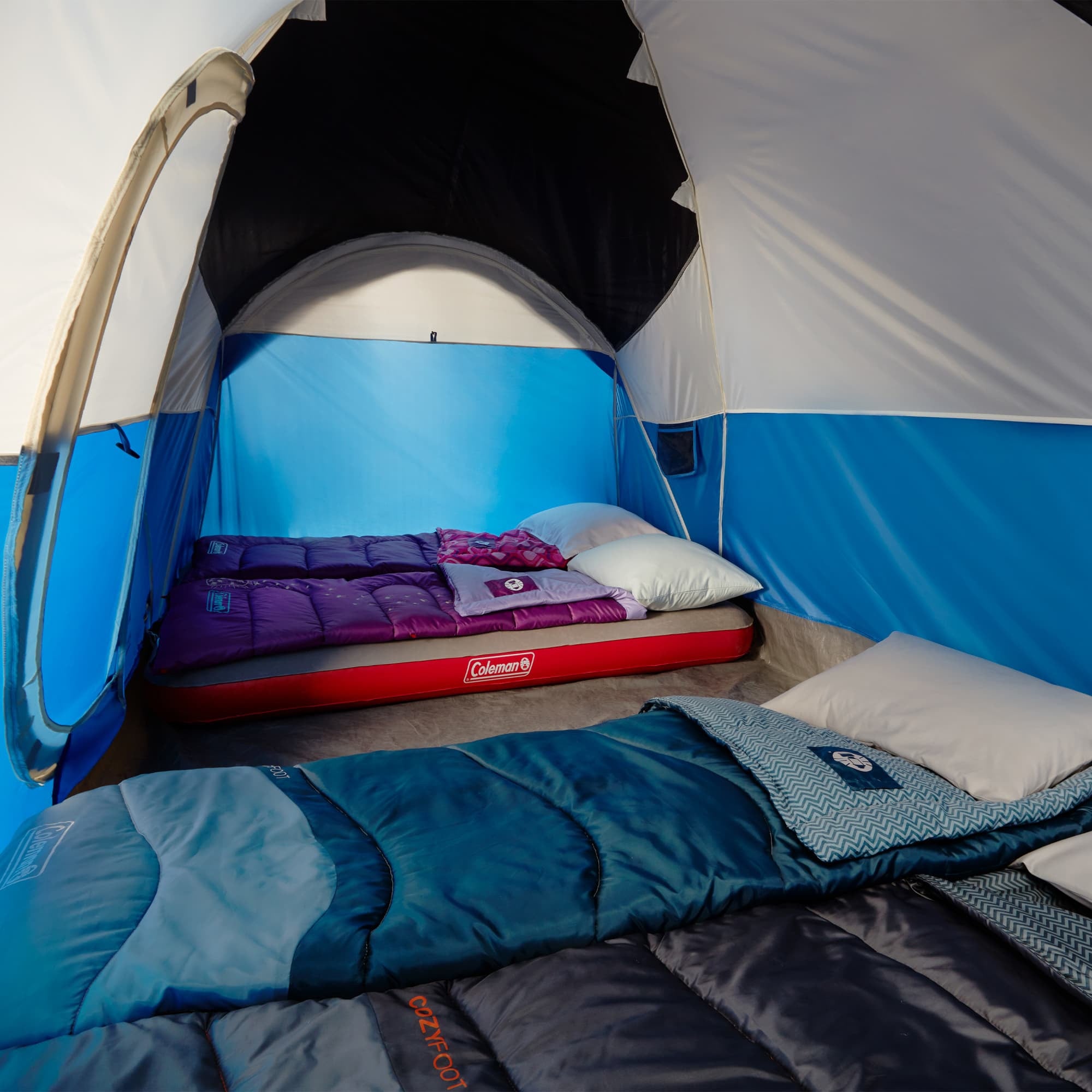Coleman Montana 8-Person Camping Tent, Family Tent w/ Rainfly & E-Port(Open Box) - VMInnovations