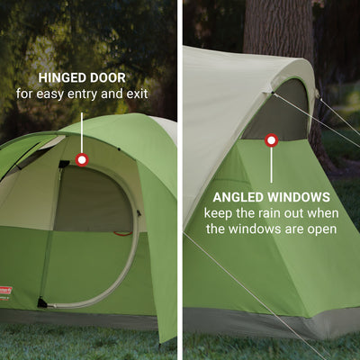 Coleman Montana 8-Person Camping Tent, Family Tent w/ Rainfly & E-Port(Open Box)