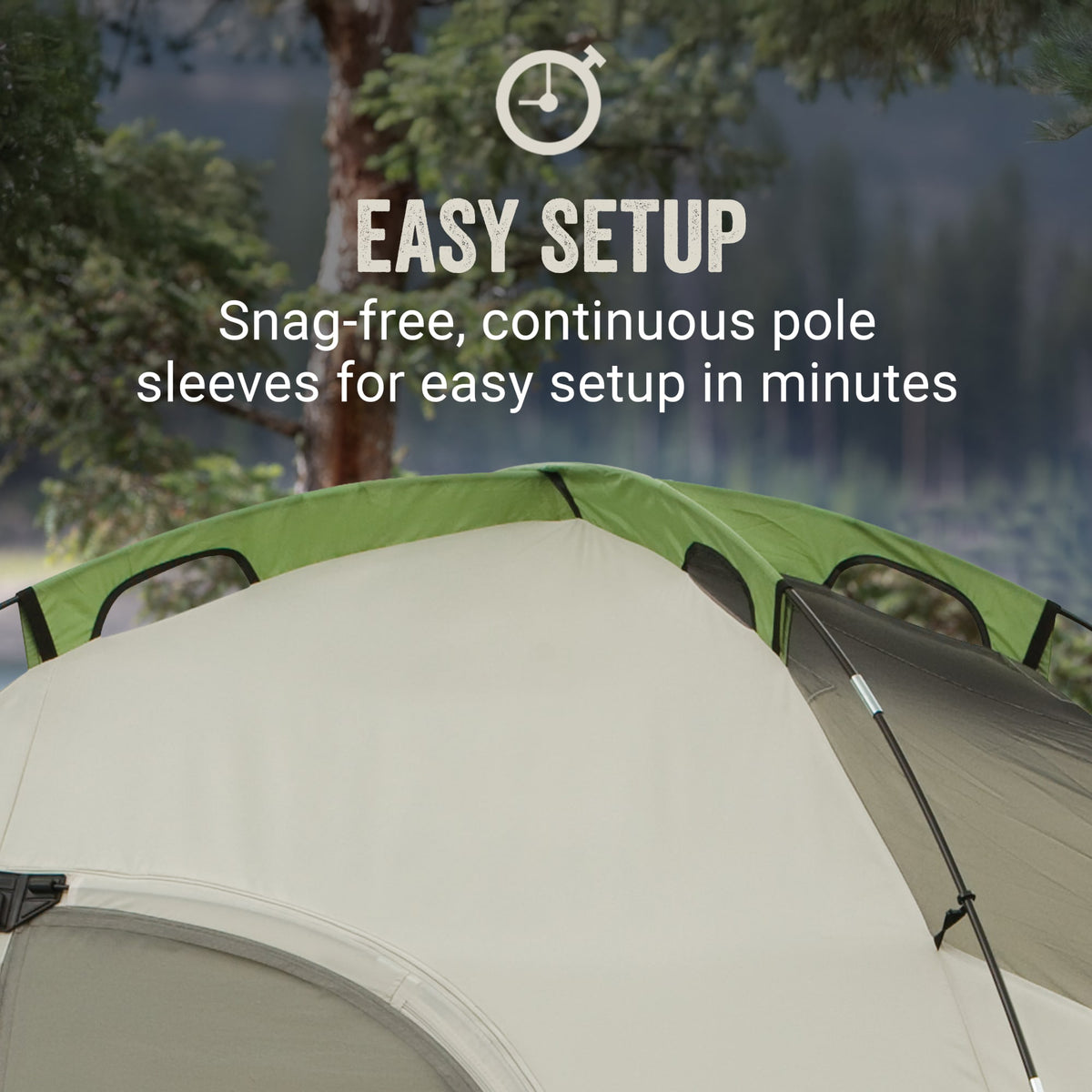 Coleman Montana 8-Person Camping Tent, Family Tent w/ Rainfly & E-Port(Open Box)