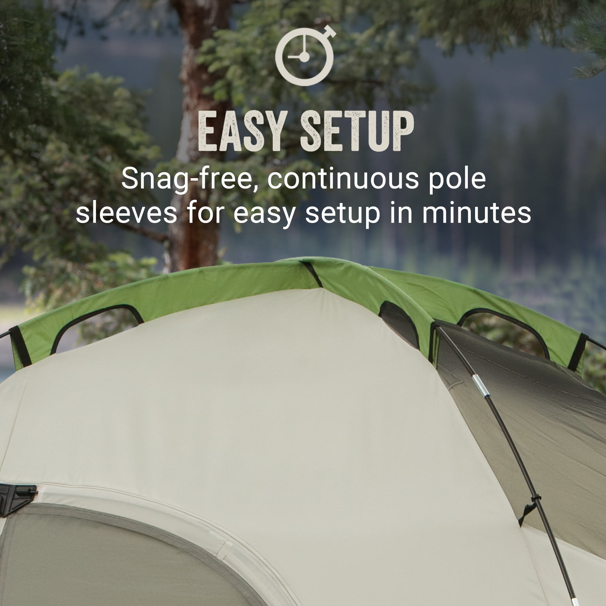Coleman Montana 8-Person Camping Tent, Family Tent w/ Rainfly & E-Port(Open Box)