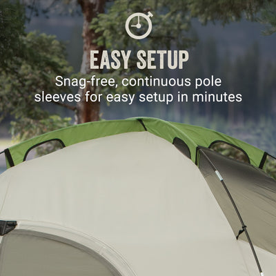 Coleman Montana 8-Person Camping Tent, Family Tent w/ Rainfly & E-Port(Open Box)