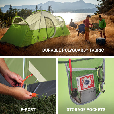 Coleman Montana 8-Person Camping Tent, Family Tent w/ Rainfly & E-Port(Open Box)