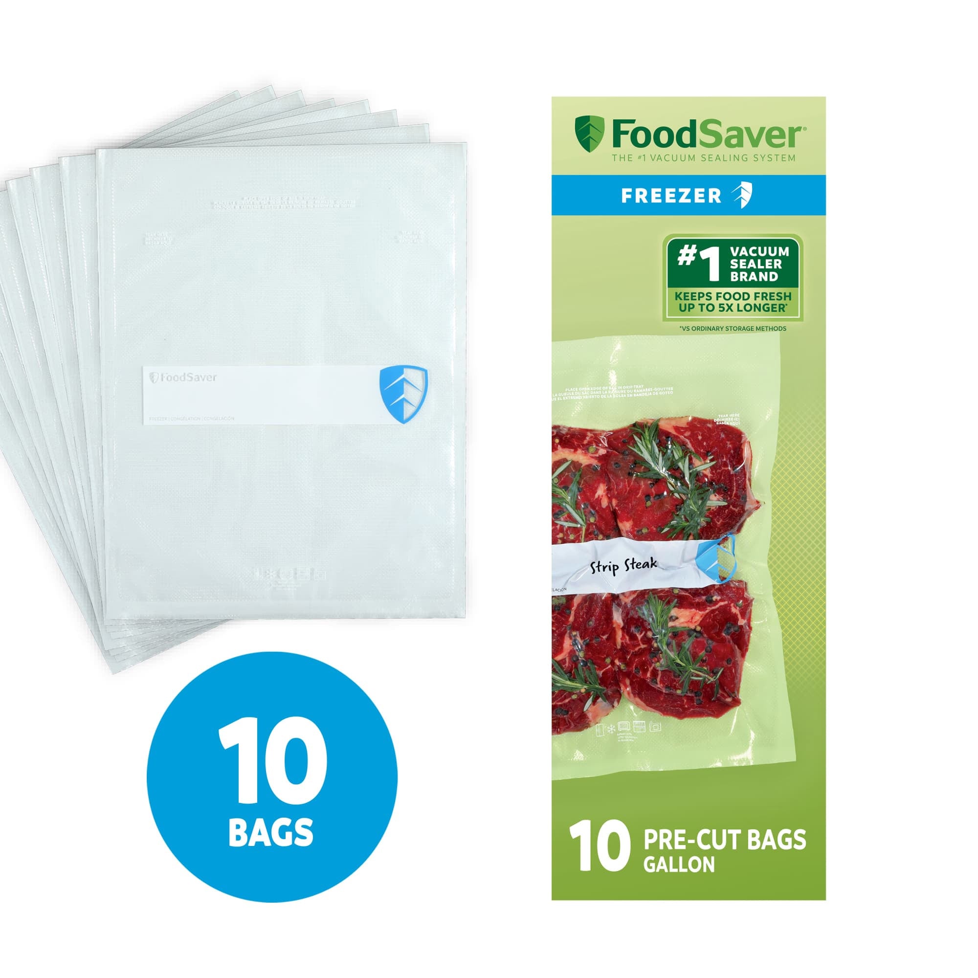 FoodSaver 30 Pack Heavy Duty Gallon Vacuum Seal Bags, BPA-Free Freezer Bags - VMInnovations