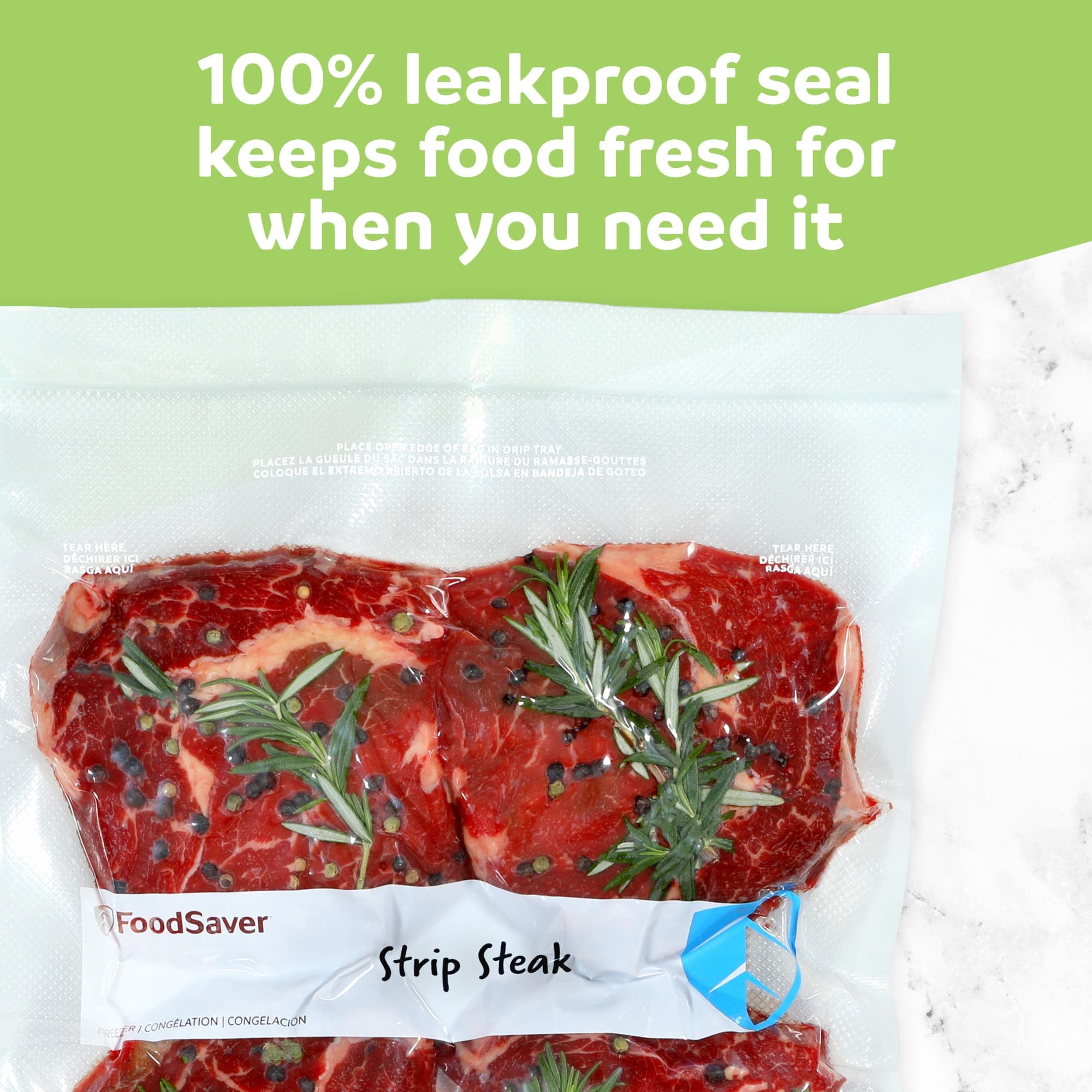 FoodSaver 20 Pack Heavy Duty Gallon Vacuum Seal Bags, BPA-Free Freezer Bags