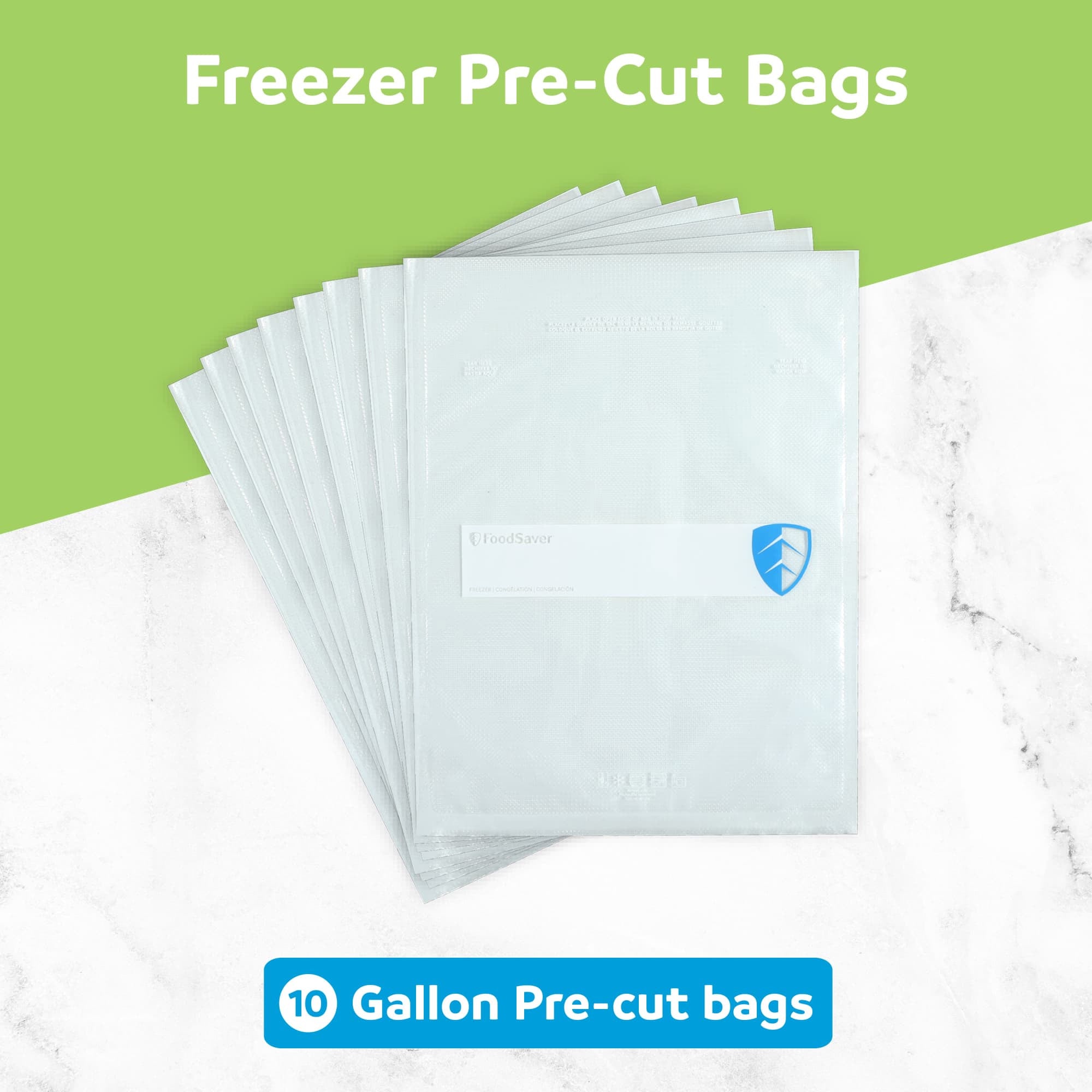 FoodSaver 30 Pack Heavy Duty Gallon Vacuum Seal Bags, BPA-Free Freezer Bags