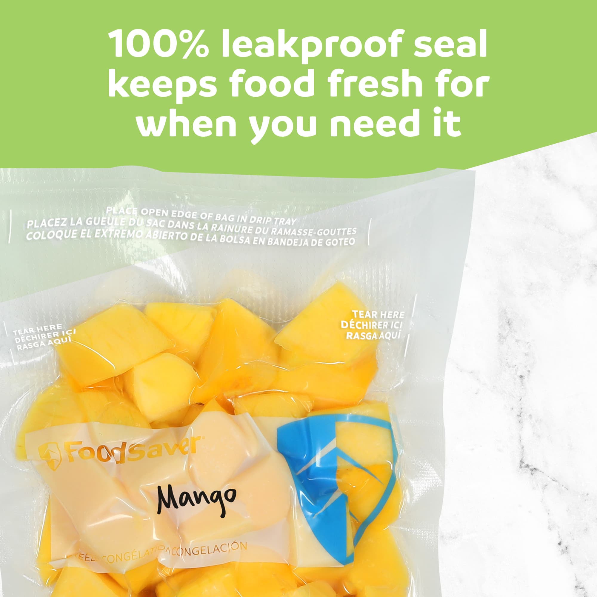 FoodSaver 88 Pack Pint Vacuum Seal, Pre-Cut BPA-Free Freezer Bags for Meal Prep
