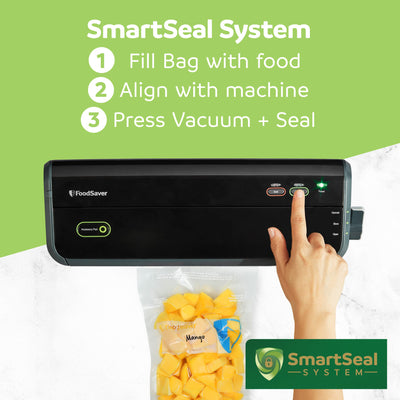 FoodSaver 66 Pack Pint Vacuum Seal, Pre-Cut BPA-Free Freezer Bags for Meal Prep