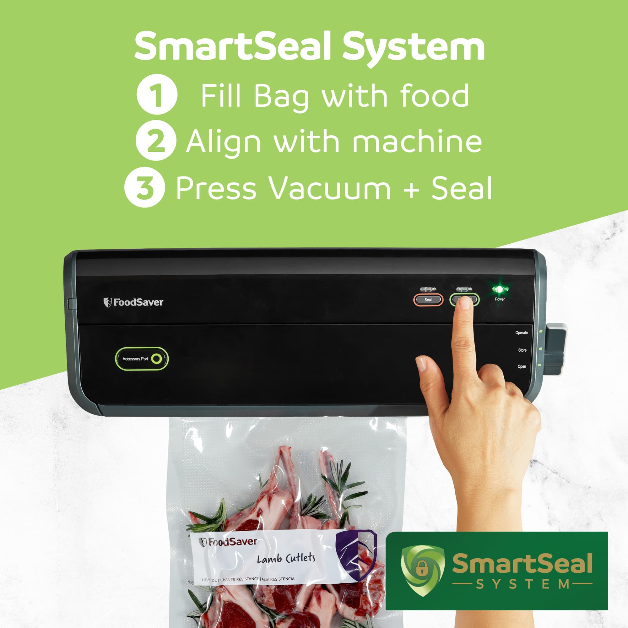 FoodSaver 22 Pack Heavy Duty Gallon Vacuum Seal Bags, BPA-Free Freezer Bags