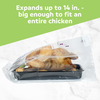 FoodSaver 2 Pack Heavy Duty Vacuum Sealer Rolls, XL 11" x 16', Expands to 14"