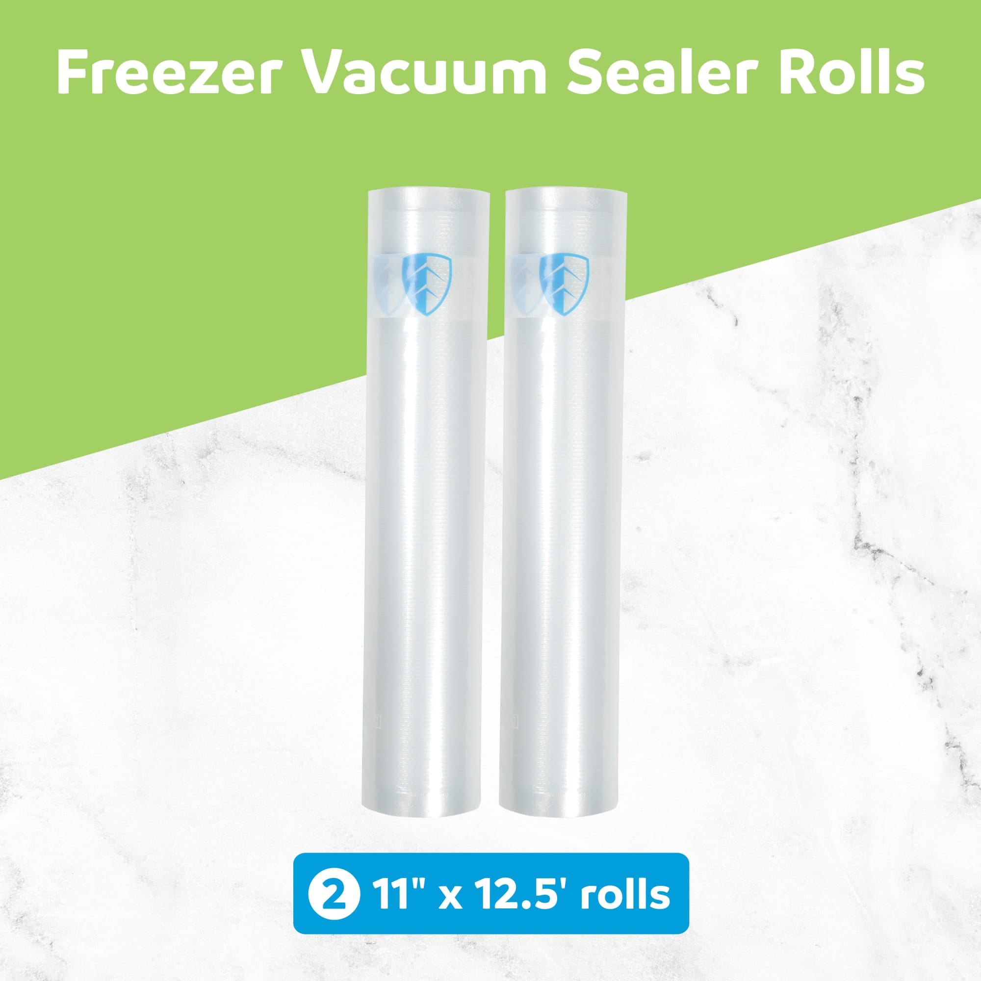 FoodSaver 8 Pack Vacuum Sealer Rolls, 11"x12.5' Rolls, Custom Size Freezer Bags - VMInnovations