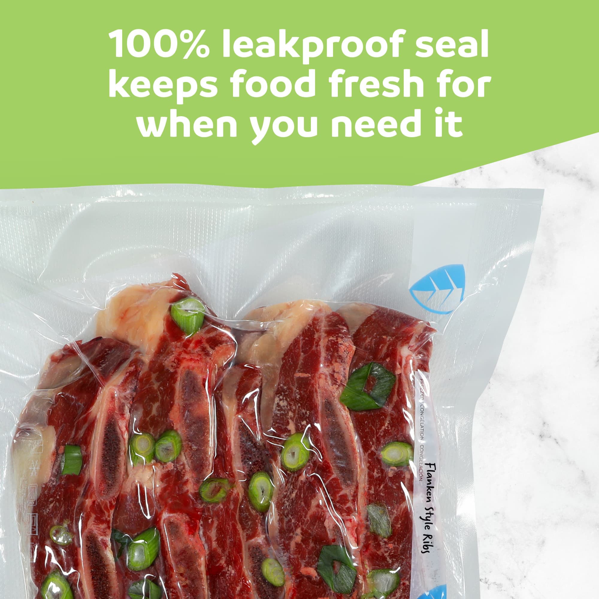 FoodSaver 4 Pack Vacuum Sealer Rolls, 11"x12.5' Rolls, Custom Size Freezer Bags - VMInnovations