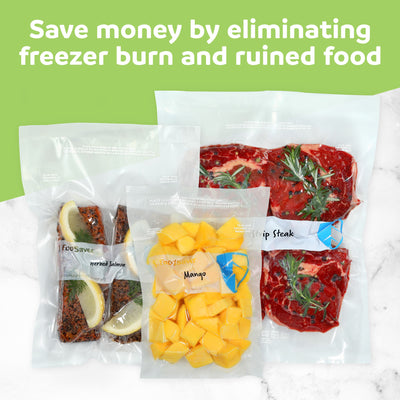FoodSaver 40 Pack Quart Vacuum Seal Bags, Pre-Cut BPA-Free Freezer Storage Bags