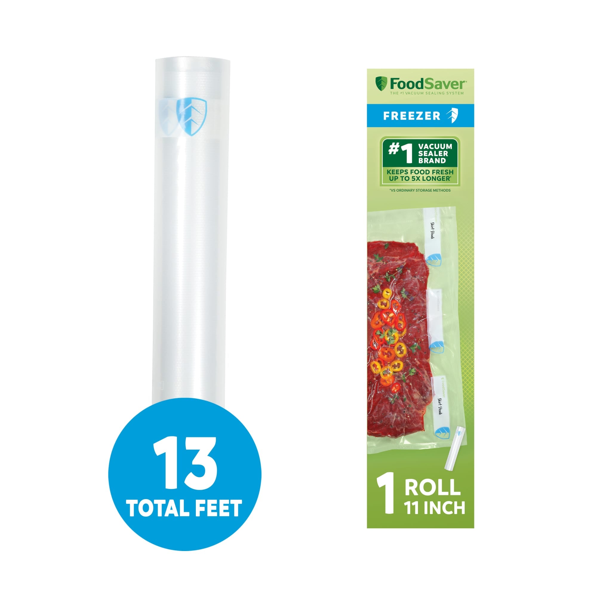 FoodSaver 2 Pack Vacuum Sealer Rolls, Custom Size Freezer Bags, Food Storage - VMInnovations