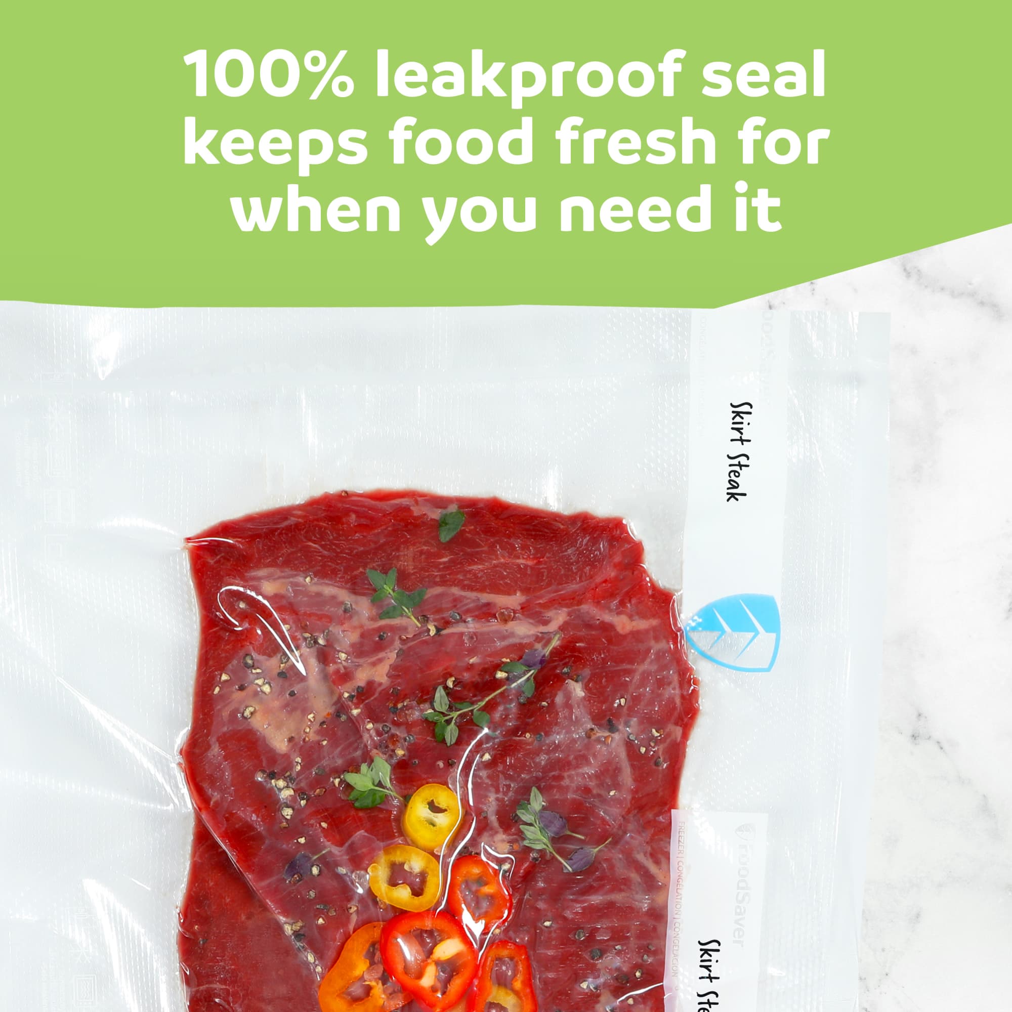 FoodSaver 4 Pack Vacuum Sealer Rolls, Custom Size Freezer Bags, Food Storage - VMInnovations