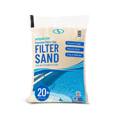 Aqua Joe Premium Pool & Spa Filter Sand for Swimming Pools, 20 lb, FLTSAND20 - VMInnovations