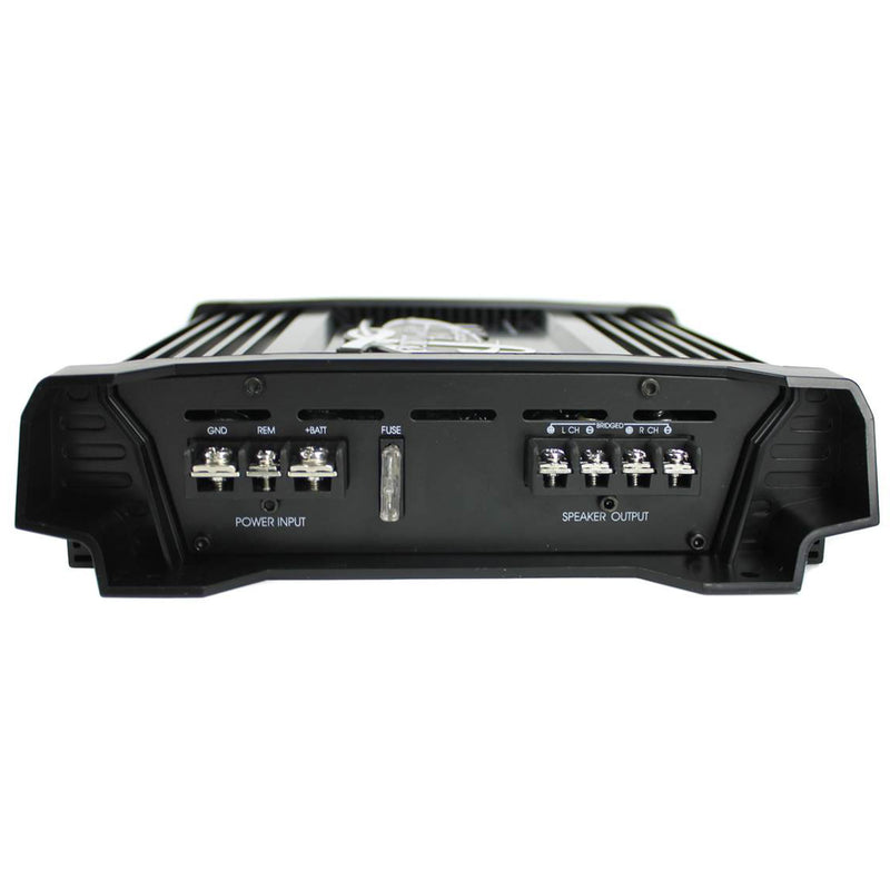 LANZAR 1000W 2 Channel Car Digital Power Amplifier and 8 Gauge Amp Kit