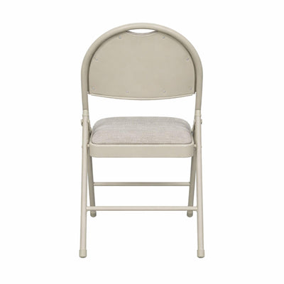 Sudden Comfort Set of 4 Double Padded Steel Frame High Back Chairs(Open Box)