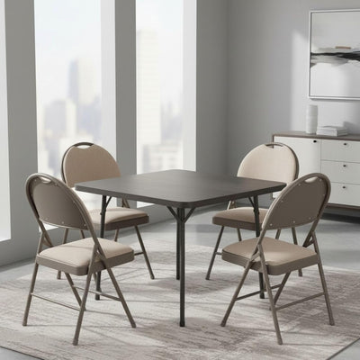 Sudden Comfort Set of 4 Double Padded Steel High Back Folding Chairs (Open Box)