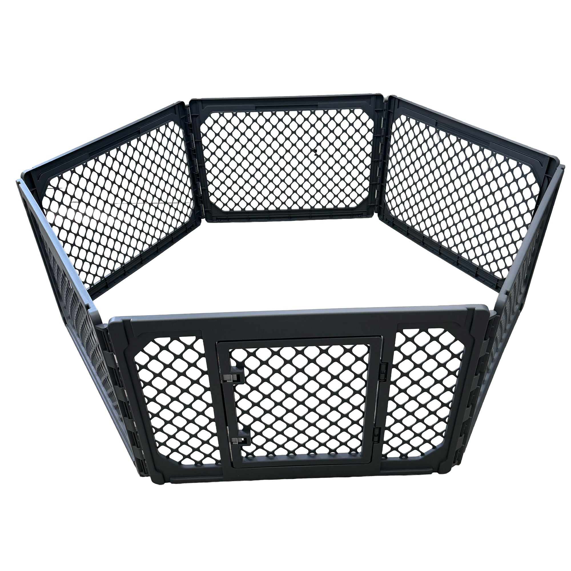 Mirapet 6-Panel Modular Dog and Puppy Playpen, Indoor/Outdoor (Open Box)