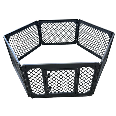 Mirapet 6-Panel Modular Dog and Puppy Playpen, Indoor/Outdoor (Open Box)