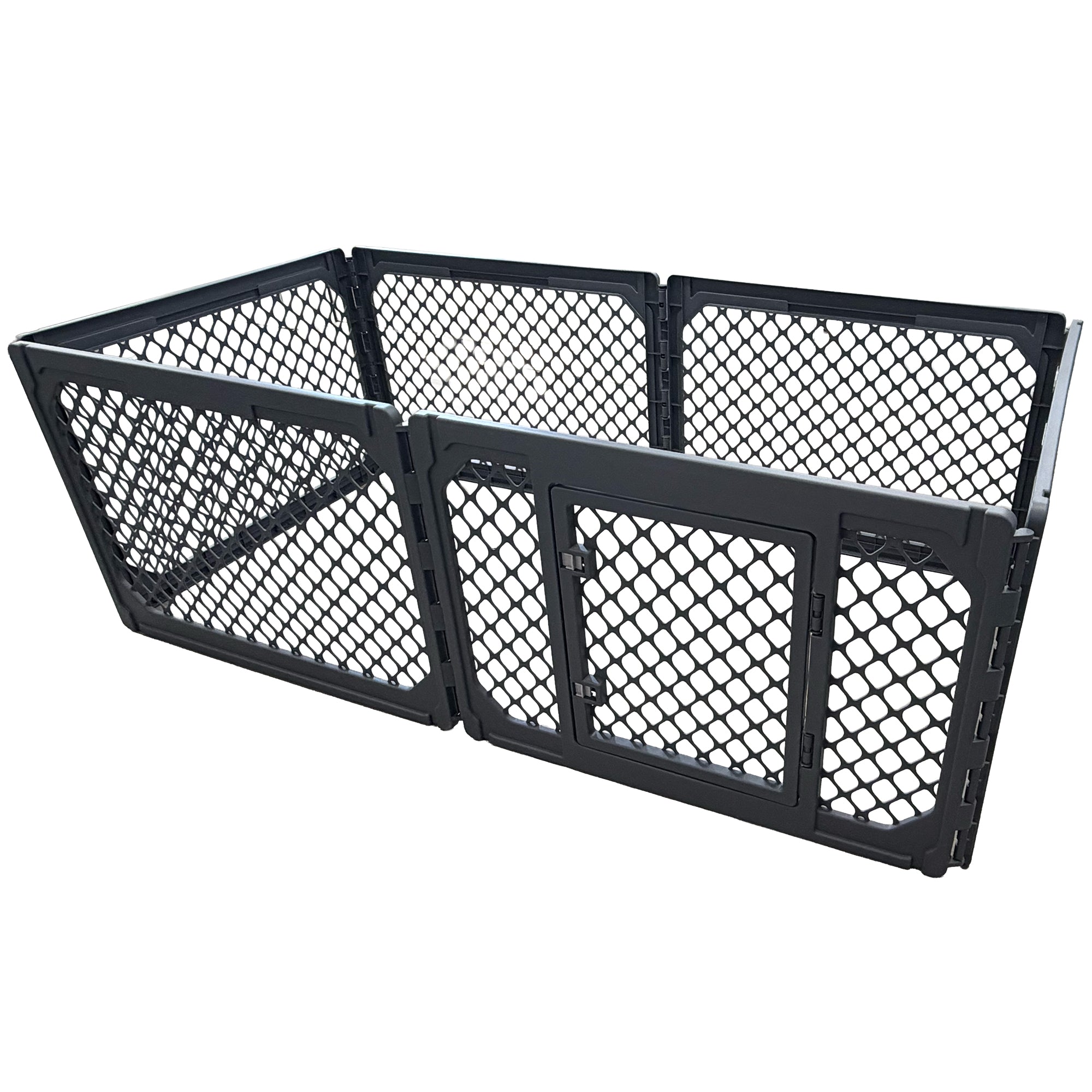 Mirapet 6-Panel Modular Dog and Puppy Playpen, Indoor/Outdoor (Open Box) - VMInnovations